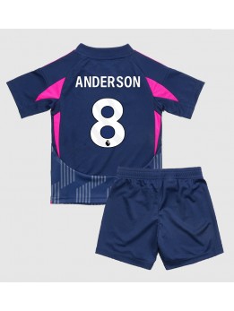 Nottingham Forest Elliot Anderson #8 Auswärts Trikotsatz für Kinder 2024-25 Kurzarm (+ Kurze Hosen)